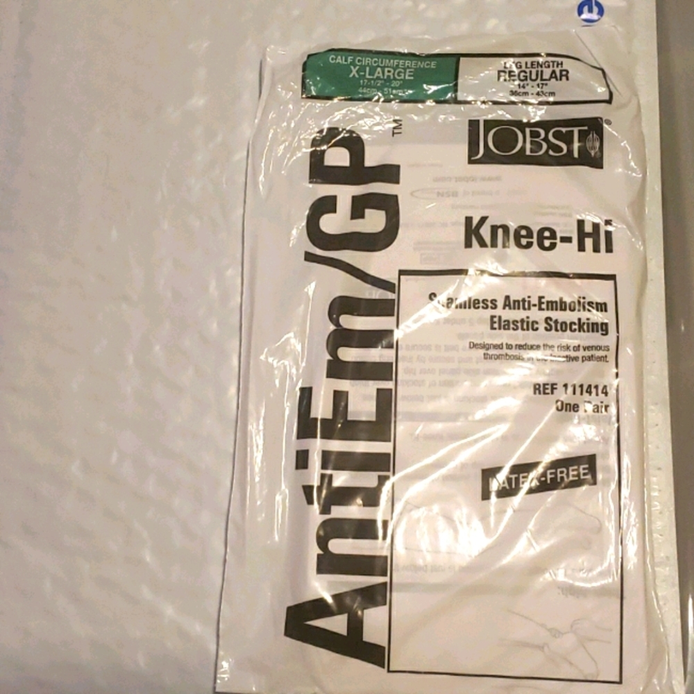 JOBST AntiEm/GP. Knee-Hi, Seamless 1 pair. New